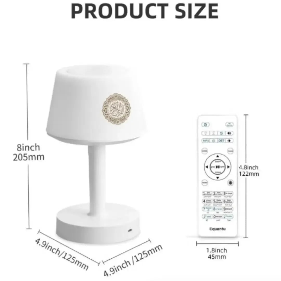 Quran Smart Touch Led Lamp Bluetooth Speaker with Remote
