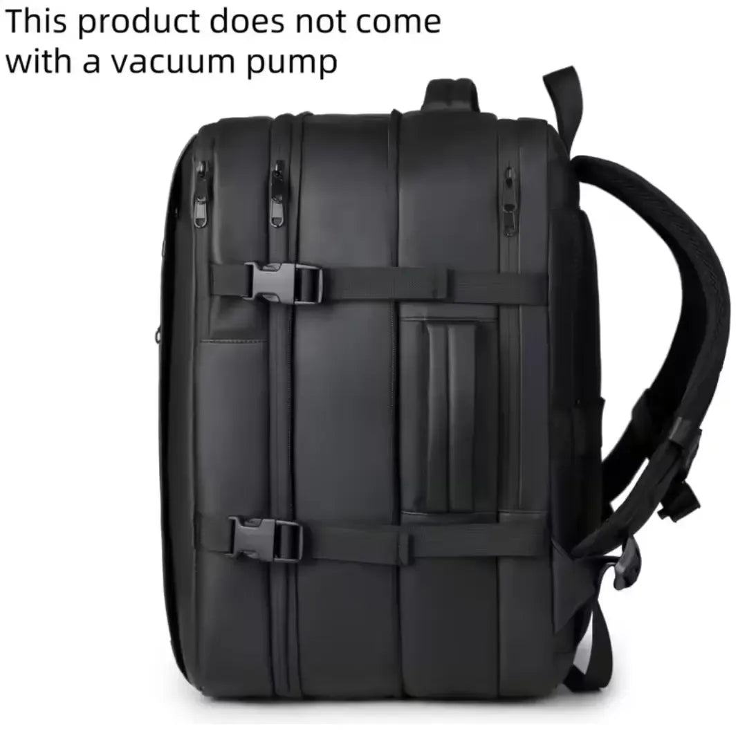Traveling Bag Vacuum Compression With Air Pump Device 17-Inch Backpack, Waterproof Oxford Fabric